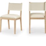 Avon Linen Textured Performance Fabric Dining Side Chair