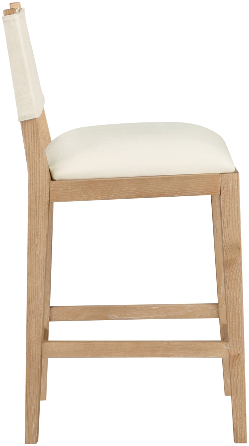Avon Linen Textured Performance Fabric Counter Stool