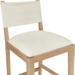 Avon Linen Textured Performance Fabric Counter Stool