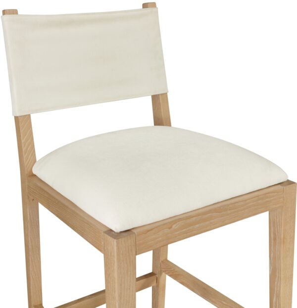 Avon Linen Textured Performance Fabric Counter Stool
