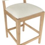 Avon Linen Textured Performance Fabric Counter Stool
