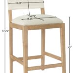 Avon Linen Textured Performance Fabric Counter Stool