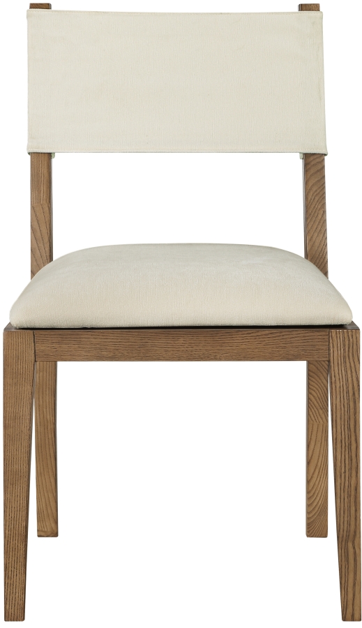 Avon Linen Textured Performance Fabric Dining Side Chair