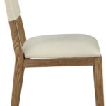 Avon Linen Textured Performance Fabric Dining Side Chair