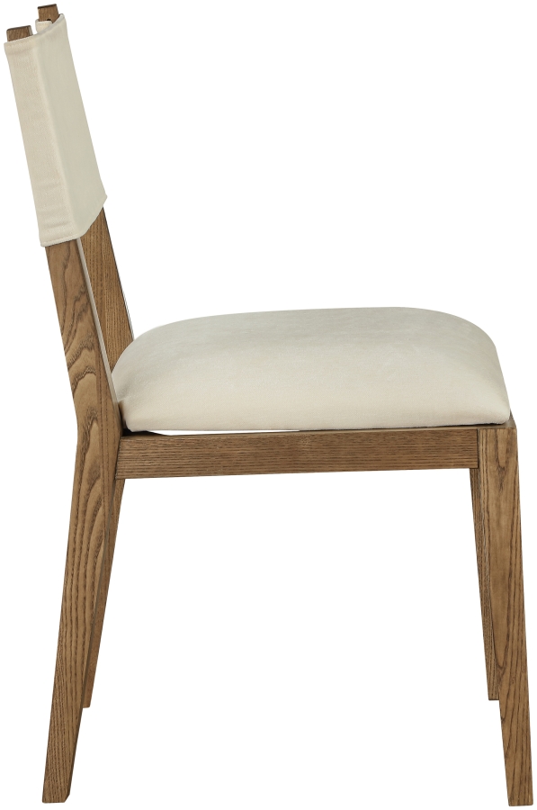 Avon Linen Textured Performance Fabric Dining Side Chair