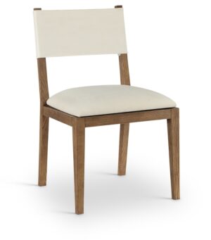 Avon Linen Textured Performance Fabric Dining Side Chair