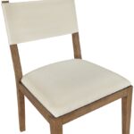 Avon Linen Textured Performance Fabric Dining Side Chair