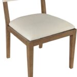 Avon Linen Textured Performance Fabric Dining Side Chair