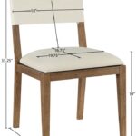 Avon Linen Textured Performance Fabric Dining Side Chair