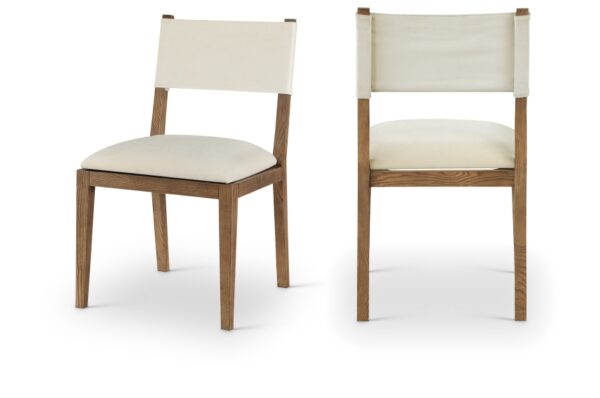 Avon Linen Textured Performance Fabric Dining Side Chair