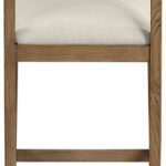 Avon Linen Textured Performance Fabric Counter Stool