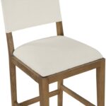 Avon Linen Textured Performance Fabric Counter Stool