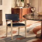 Avon Vegan Leather Dining Arm Chair
