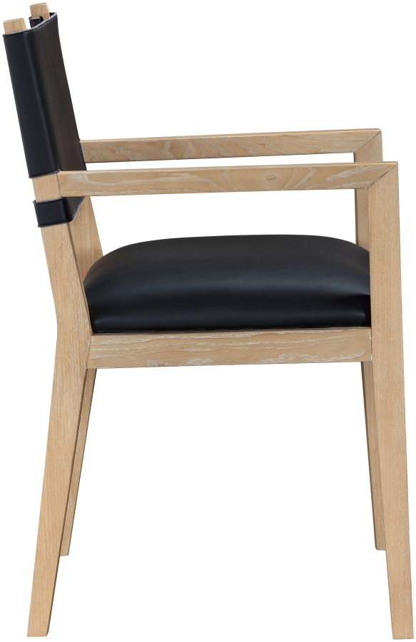 Avon Vegan Leather Dining Arm Chair