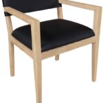 Avon Vegan Leather Dining Arm Chair