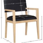 Avon Vegan Leather Dining Arm Chair