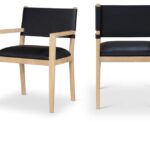 Avon Vegan Leather Dining Arm Chair