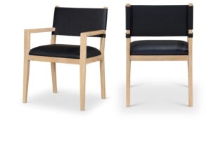 Avon Vegan Leather Dining Arm Chair
