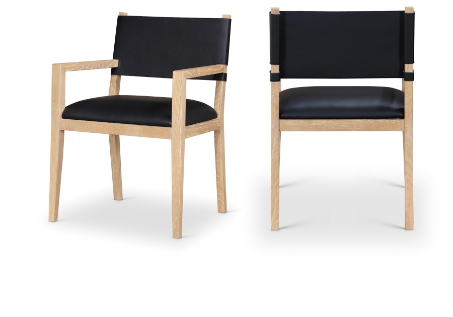 Avon Vegan Leather Dining Arm Chair