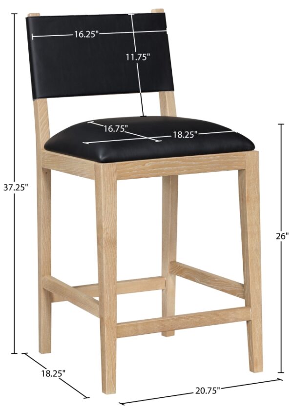 Avon Vegan Leather Counter Stool