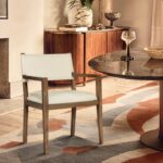 Avon Vegan Leather Dining Arm Chair
