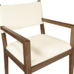 Avon Vegan Leather Dining Arm Chair