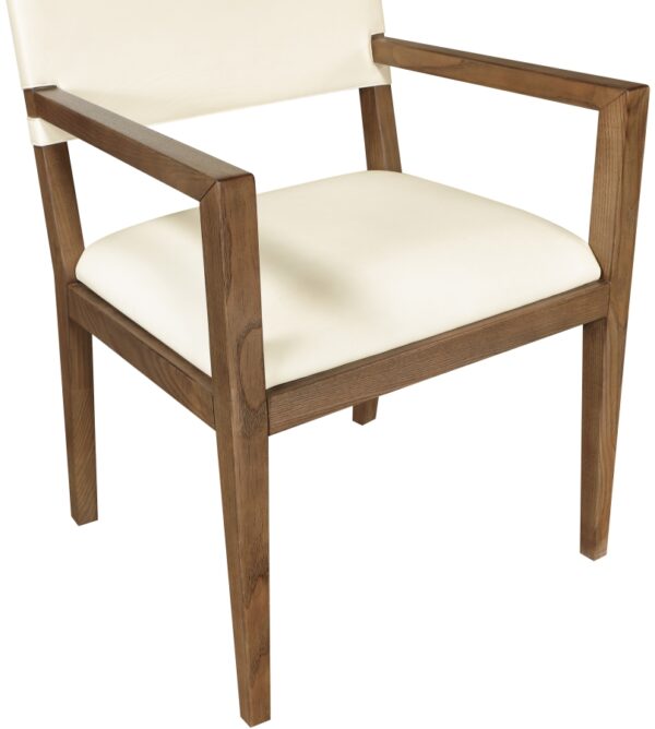Avon Vegan Leather Dining Arm Chair