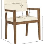 Avon Vegan Leather Dining Arm Chair