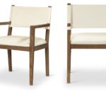 Avon Vegan Leather Dining Arm Chair