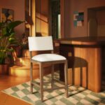 Avon Vegan Leather Counter Stool
