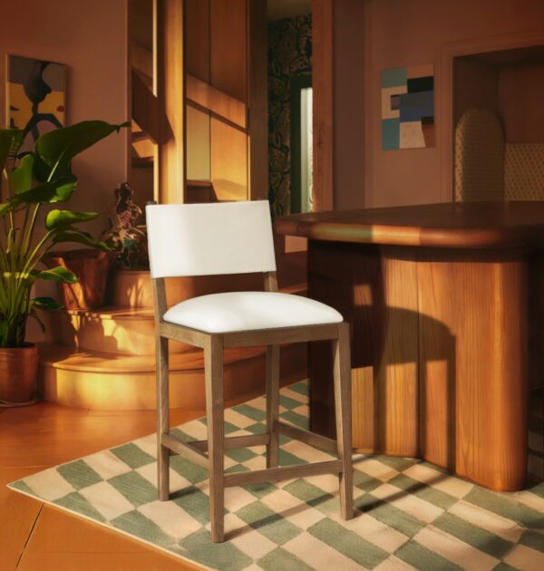 Avon Vegan Leather Counter Stool