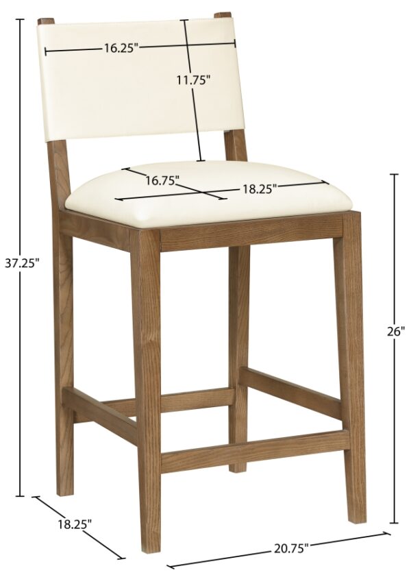 Avon Vegan Leather Counter Stool