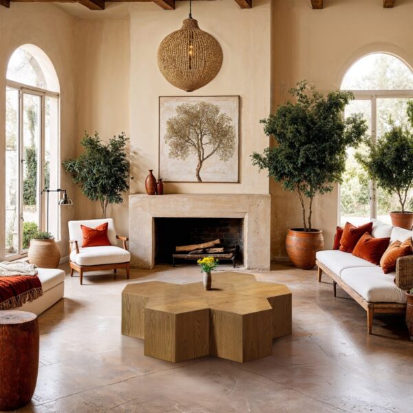 Eternal Oak Wood 6pc. Modular Coffee Table