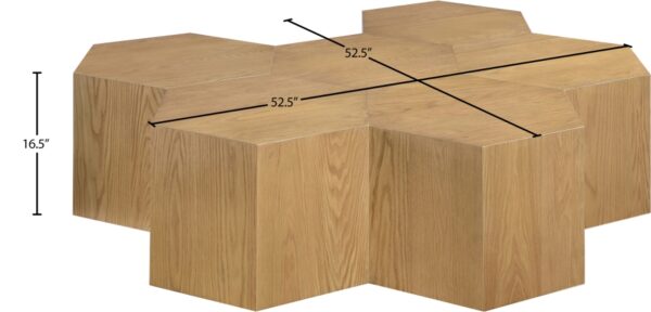 Eternal Oak Wood 6pc. Modular Coffee Table