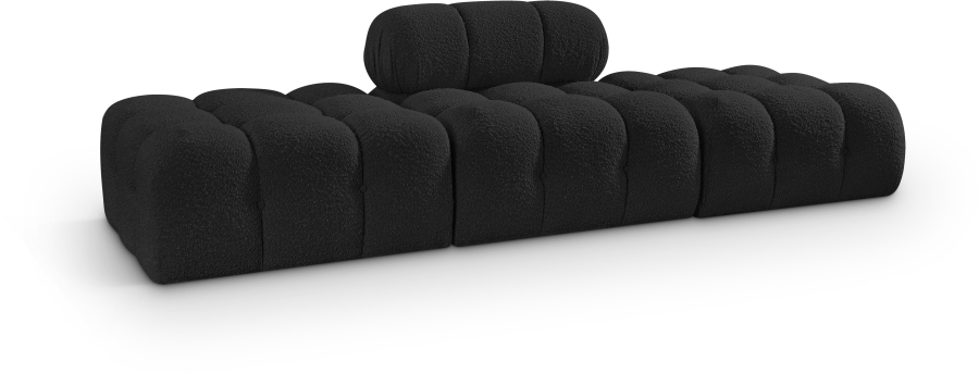 Ames 102" Boucle Fabric Upholstered 3pc. Modular Sofa