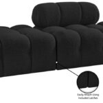 Ames 102" Boucle Fabric Upholstered 3pc. Modular Sofa