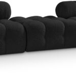 Ames 102" Boucle Fabric Upholstered 3pc. Modular Sofa