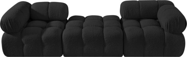 Ames 102" Boucle Fabric Upholstered 3pc. Modular Sofa