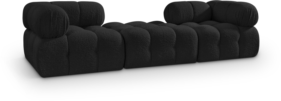 Ames 102" Boucle Fabric Upholstered 3pc. Modular Sofa
