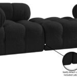 Ames 102" Boucle Fabric Upholstered 3pc. Modular Sofa