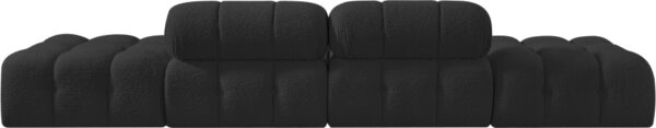 Ames 136" Boucle Fabric Upholstered 4pc. Modular Sofa
