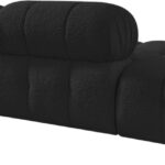 Ames 136" Boucle Fabric Upholstered 4pc. Modular Sofa