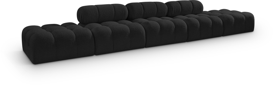 Ames 170" Boucle Fabric Upholstered 5pc. Modular Sofa