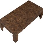 Vassa Burl Veneer Coffee Table