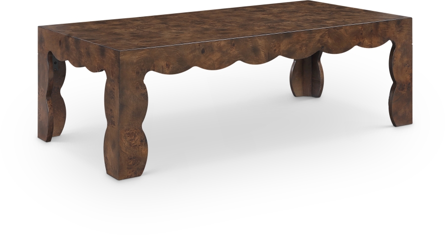 Vassa Burl Veneer Coffee Table
