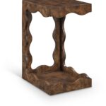 Vassa Burl Veneer End / Side Table