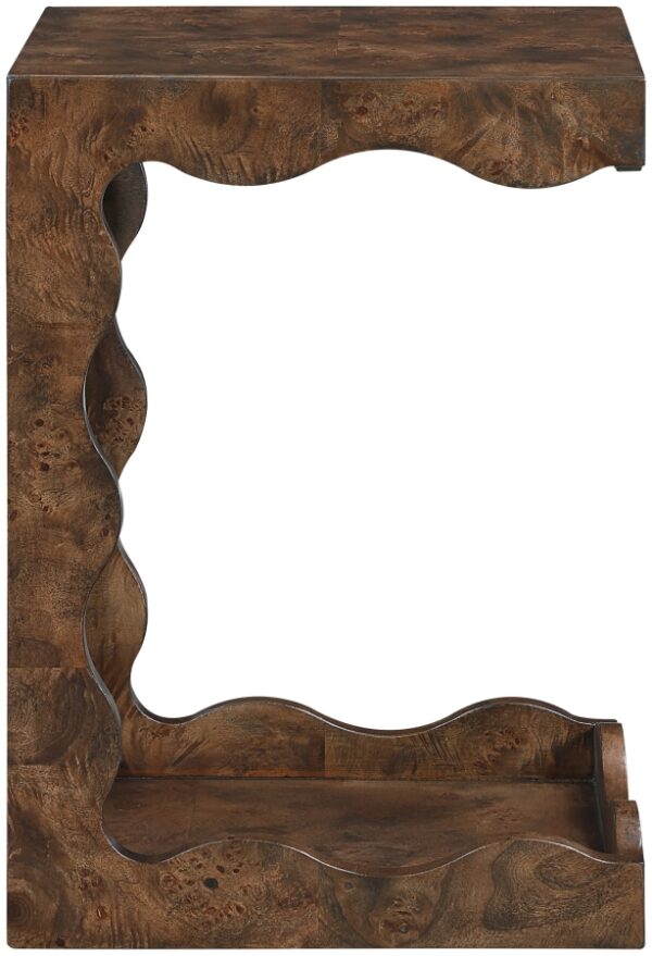 Vassa Burl Veneer End / Side Table