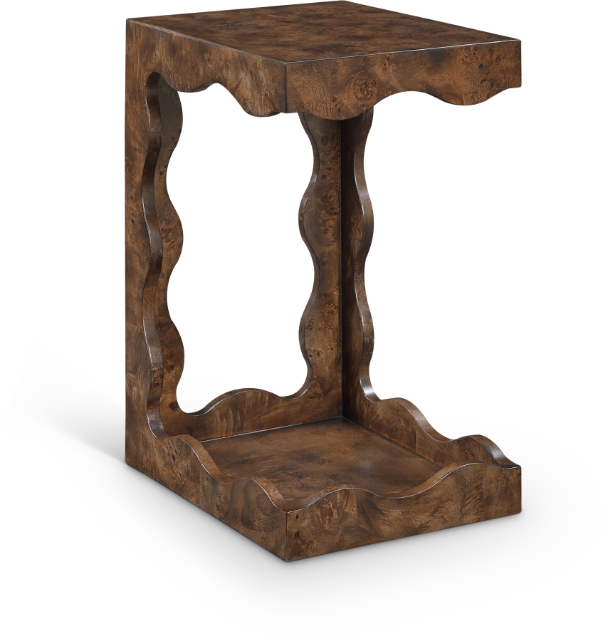 Vassa Burl Veneer End / Side Table