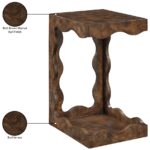 Vassa Burl Veneer End / Side Table