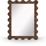 Vassa Burl Veneer Framed Mirror